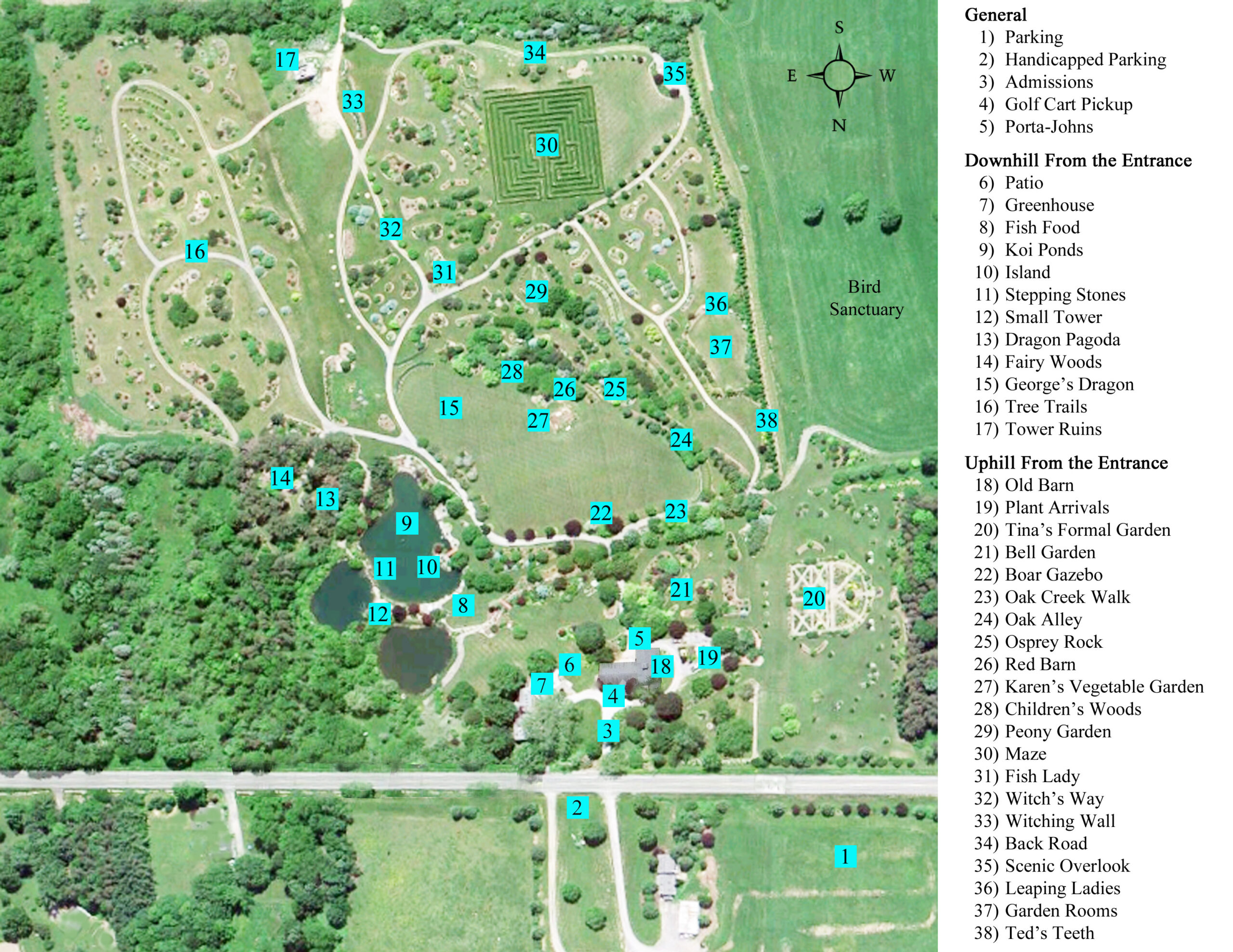 Sycamore Hill Gardens Map Sycamore Hill Gardens